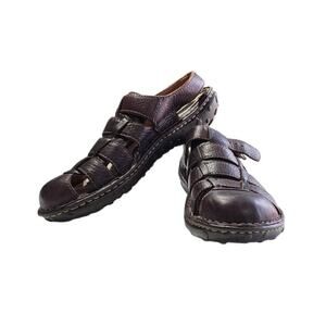 Canyon River Blues Basha Leather Fisherman Sandal Brown Size 8M